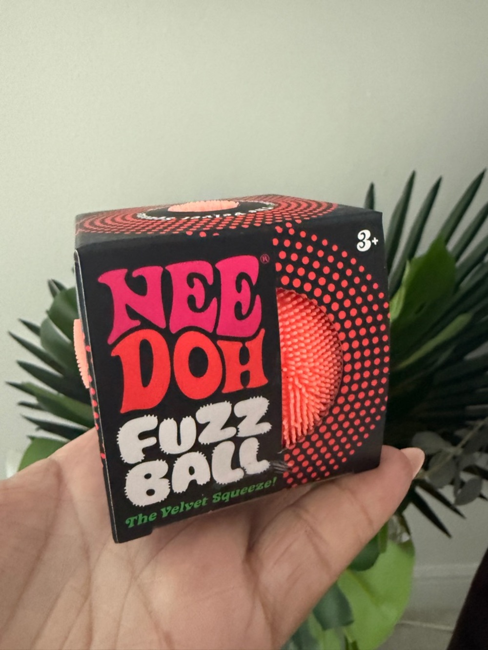🔥VIRAL Nee Doh Fuzz Ball Velvet Squeeze Toy - ORANGE 🔥